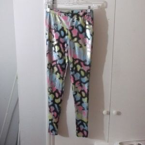Weissman Graffiti Art Dance Pants Leggings M Adult